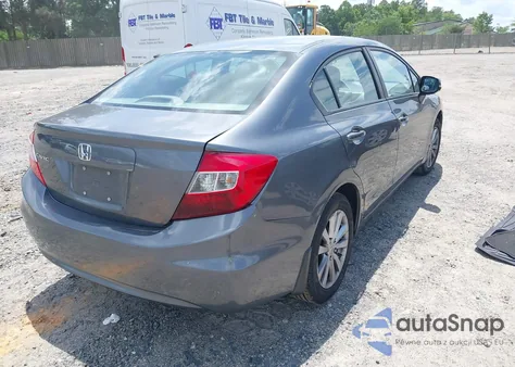 2012 Honda Civic Ex из США, поврежденный, VIN 19XFB2F80CE108417